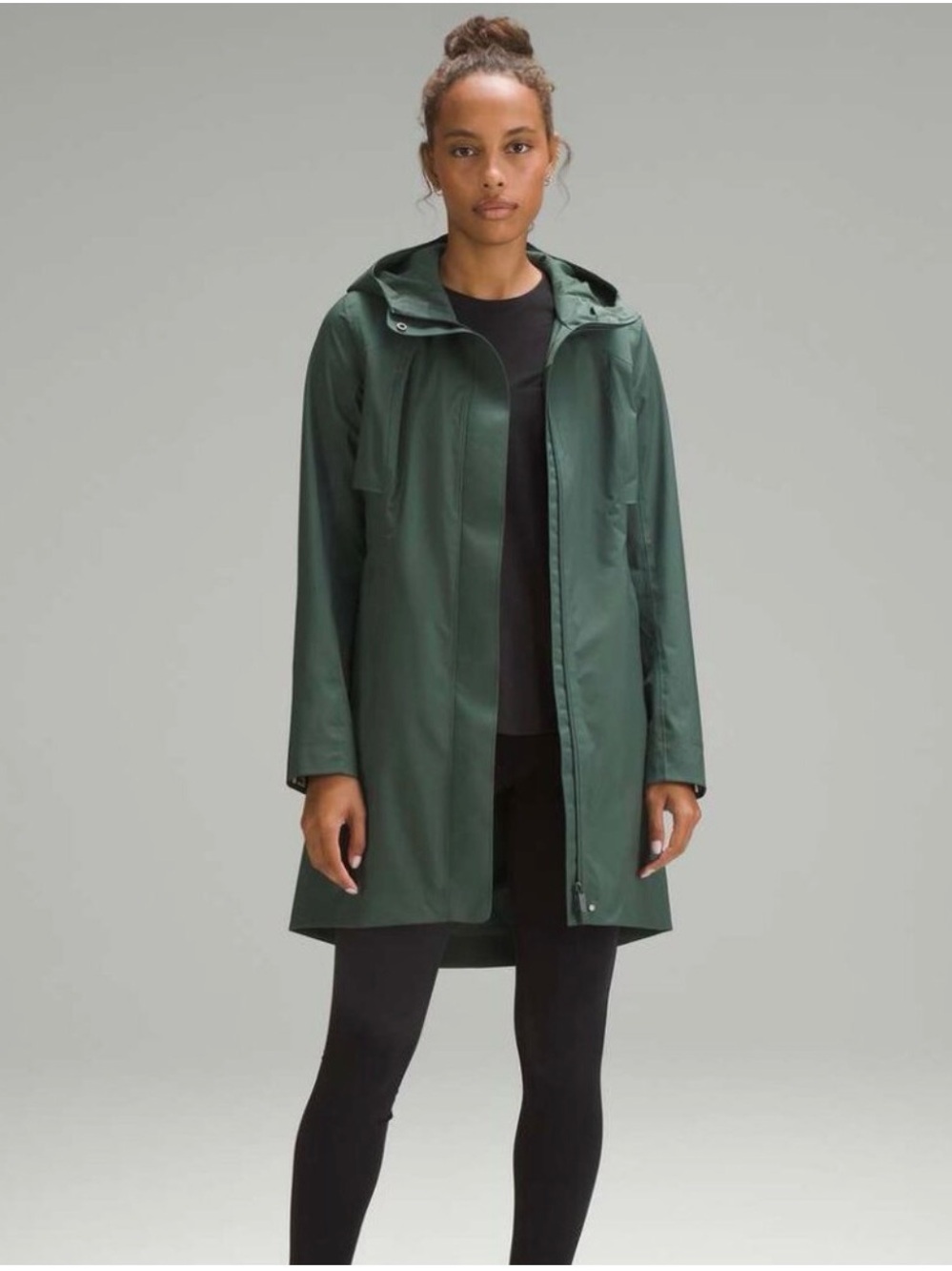 LULULEMON Rain Rebel Hooded Raincoat Jacket (SZ 2)